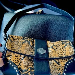 real leather harley davidson purse